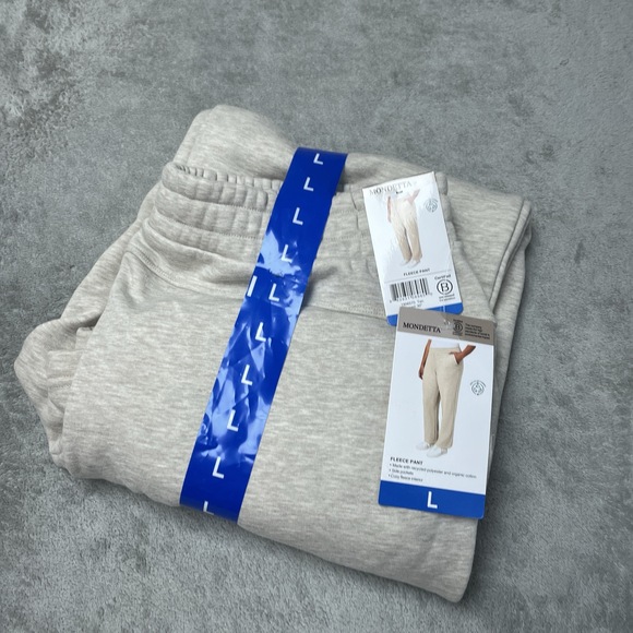 Mondetta Women's L Fleece Pant Tan H1145 - Picture 2 of 7